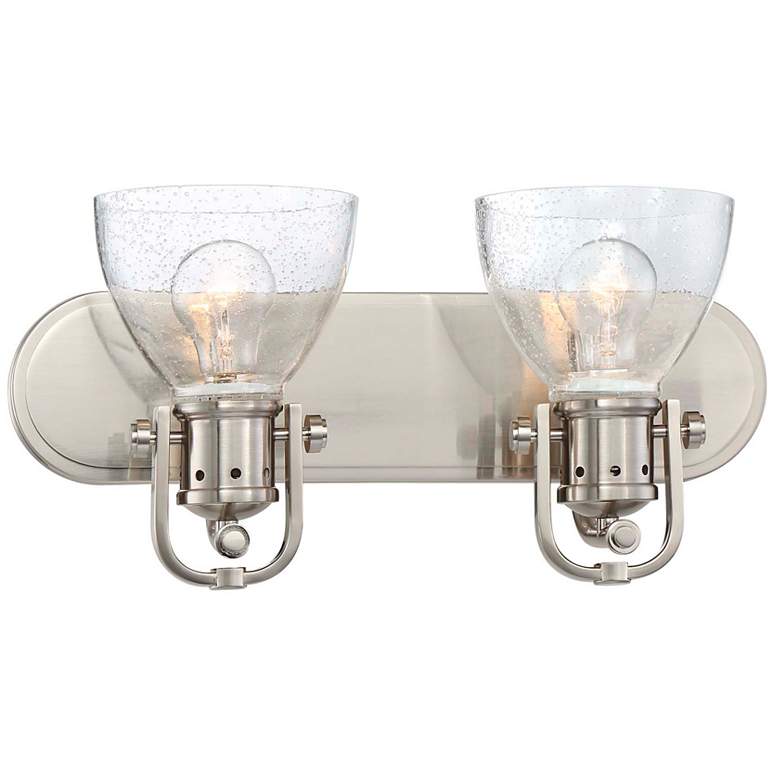 Image 1 Minka Lavery Bath Art 16" Wide Brushed Nickel 2-Light Bath Light