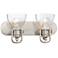 Minka Lavery Bath Art 16" Wide Brushed Nickel 2-Light Bath Light