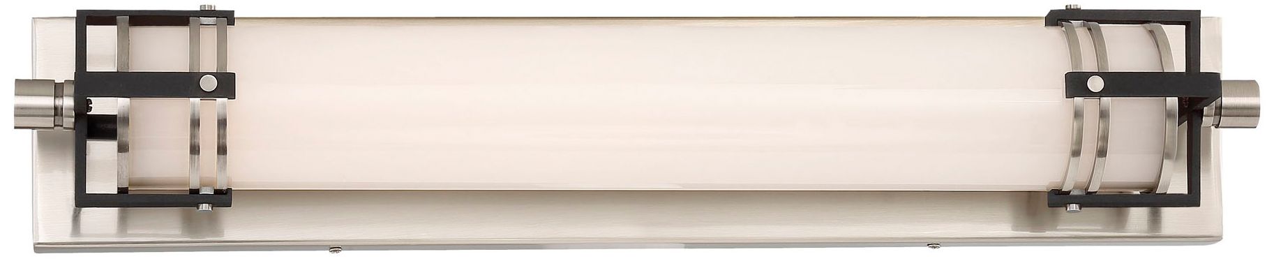 Minka-Lavery Bath Art LED 1-Light Brushed Nickel and Sand Black Bath
