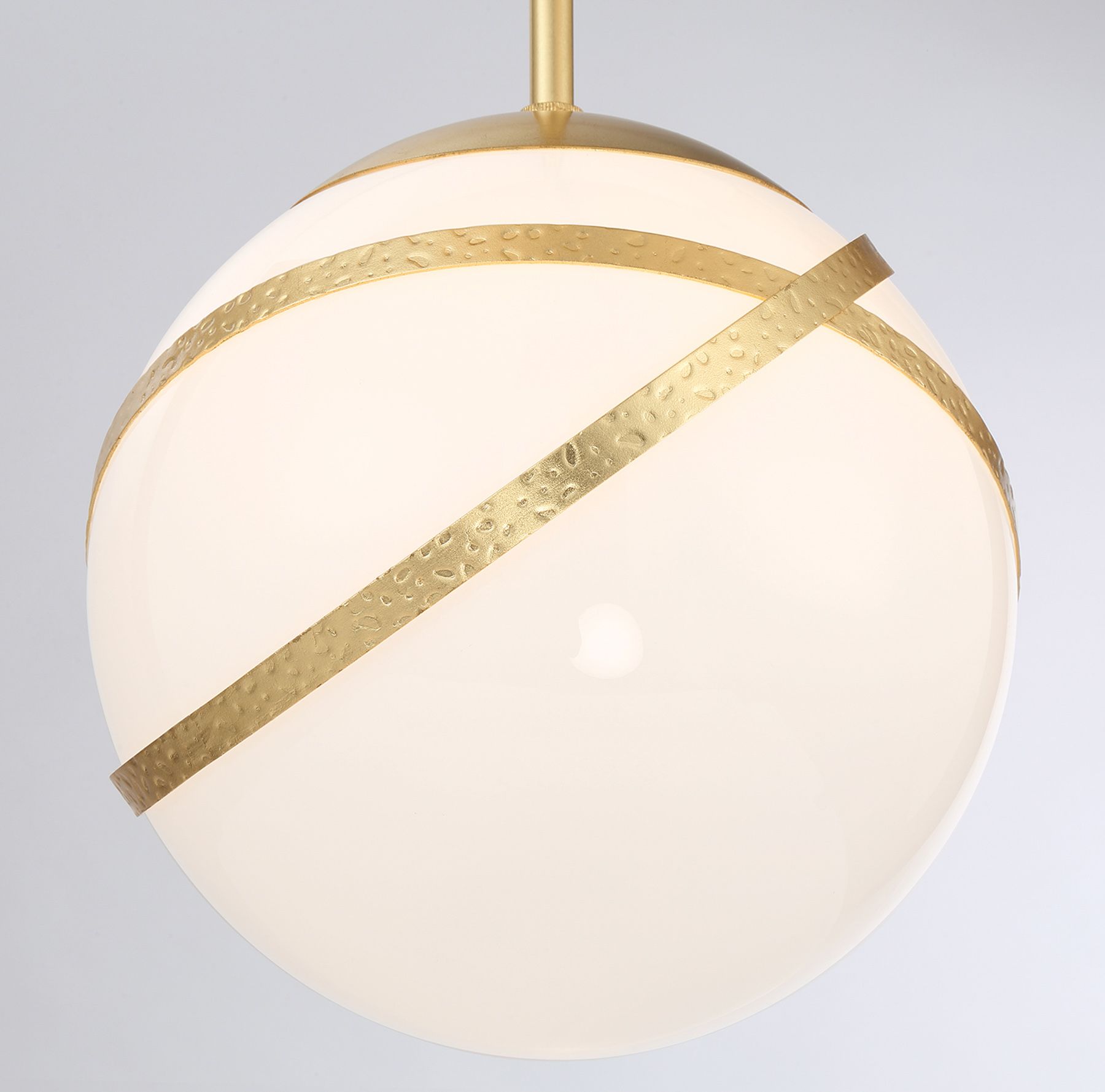 Minka-Lavery Batignoles 3-Light Spring Gold Leaf Pan Pendant