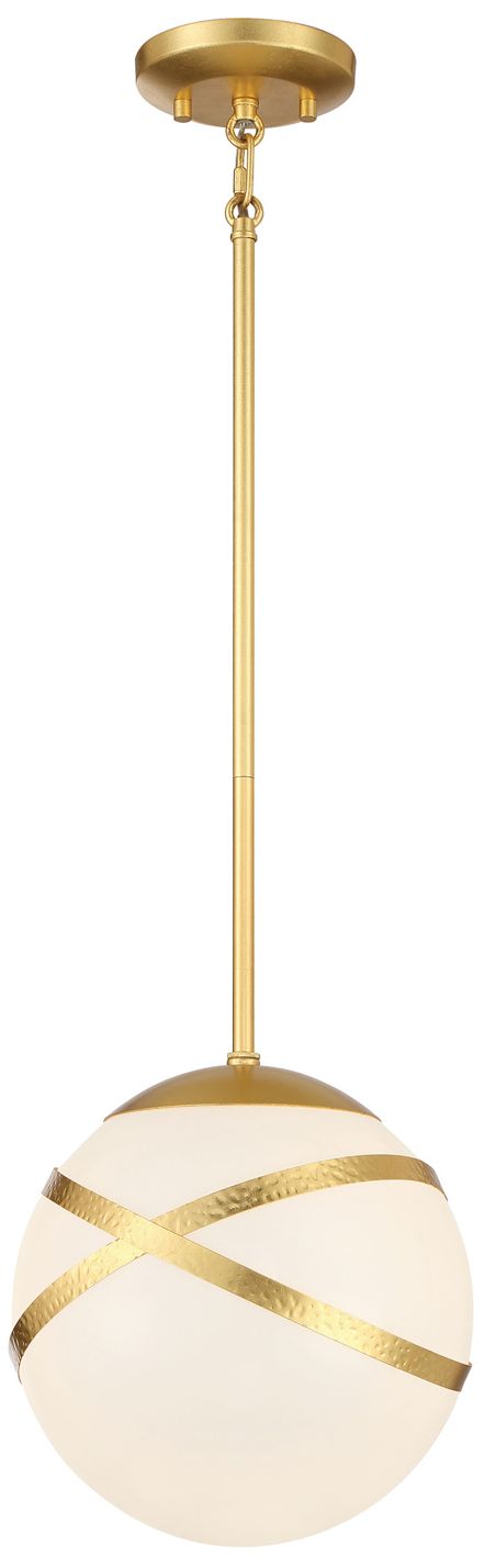 Minka-Lavery Batignolles 1-Light Gold Leaf Mini-Pendant