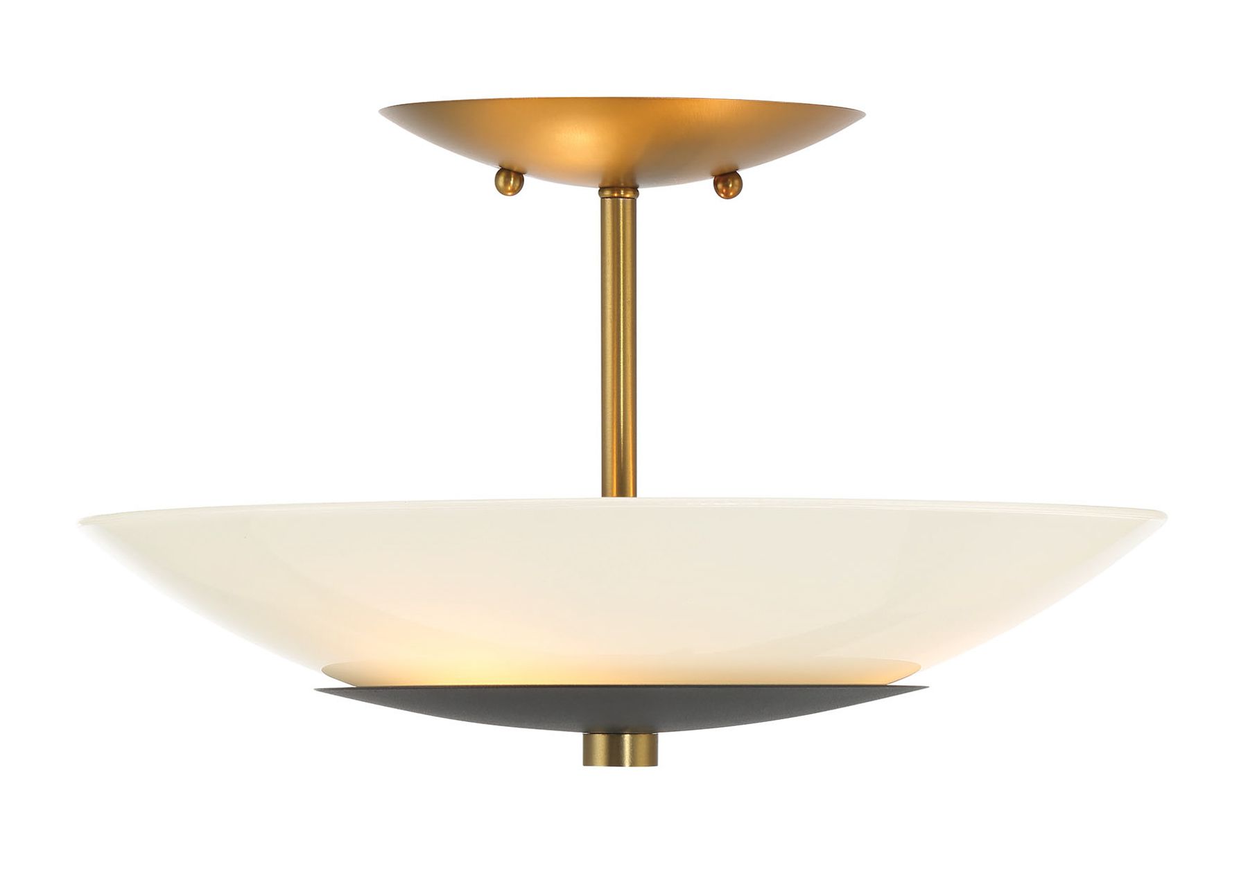 Image 6 Minka Lavery BAX 3-Light Sand Black And Soft Brass Flush Mount more views