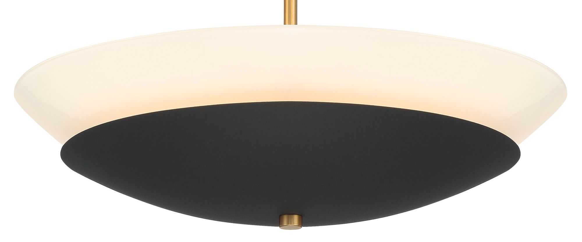 Image 4 Minka-Lavery Bax 3-Light Sand Coal and Soft Brass Semi-Flush Mount more views