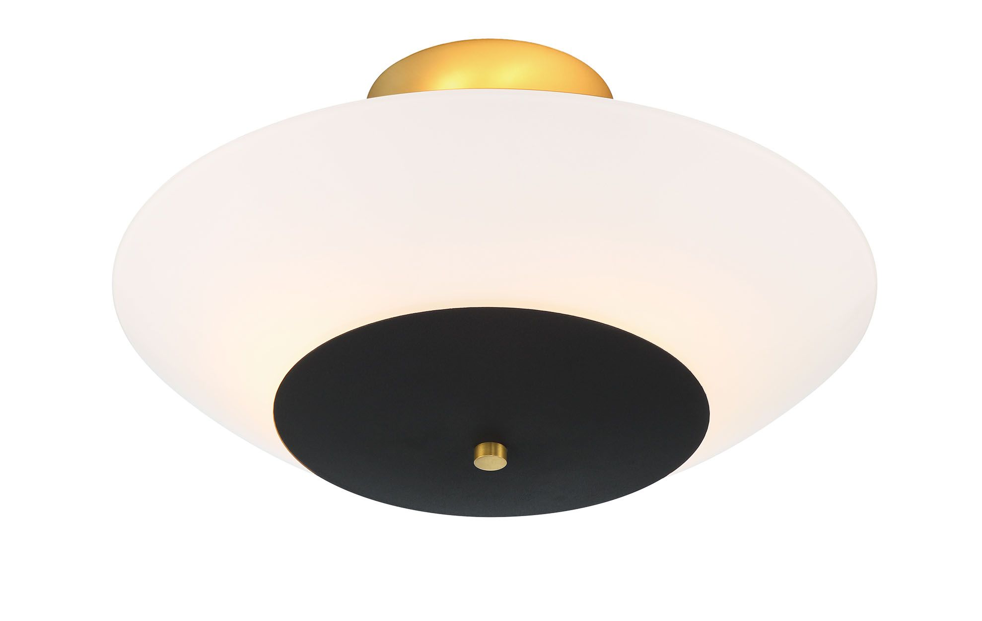 Minka-Lavery Bax 3-Light Sand Coal and Soft Brass Semi-Flush Mount