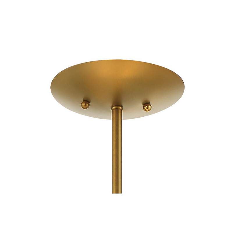 Image 4 Minka Lavery BAX 5-Light 32-in Black and Brass Pendant with Glass Shade more views