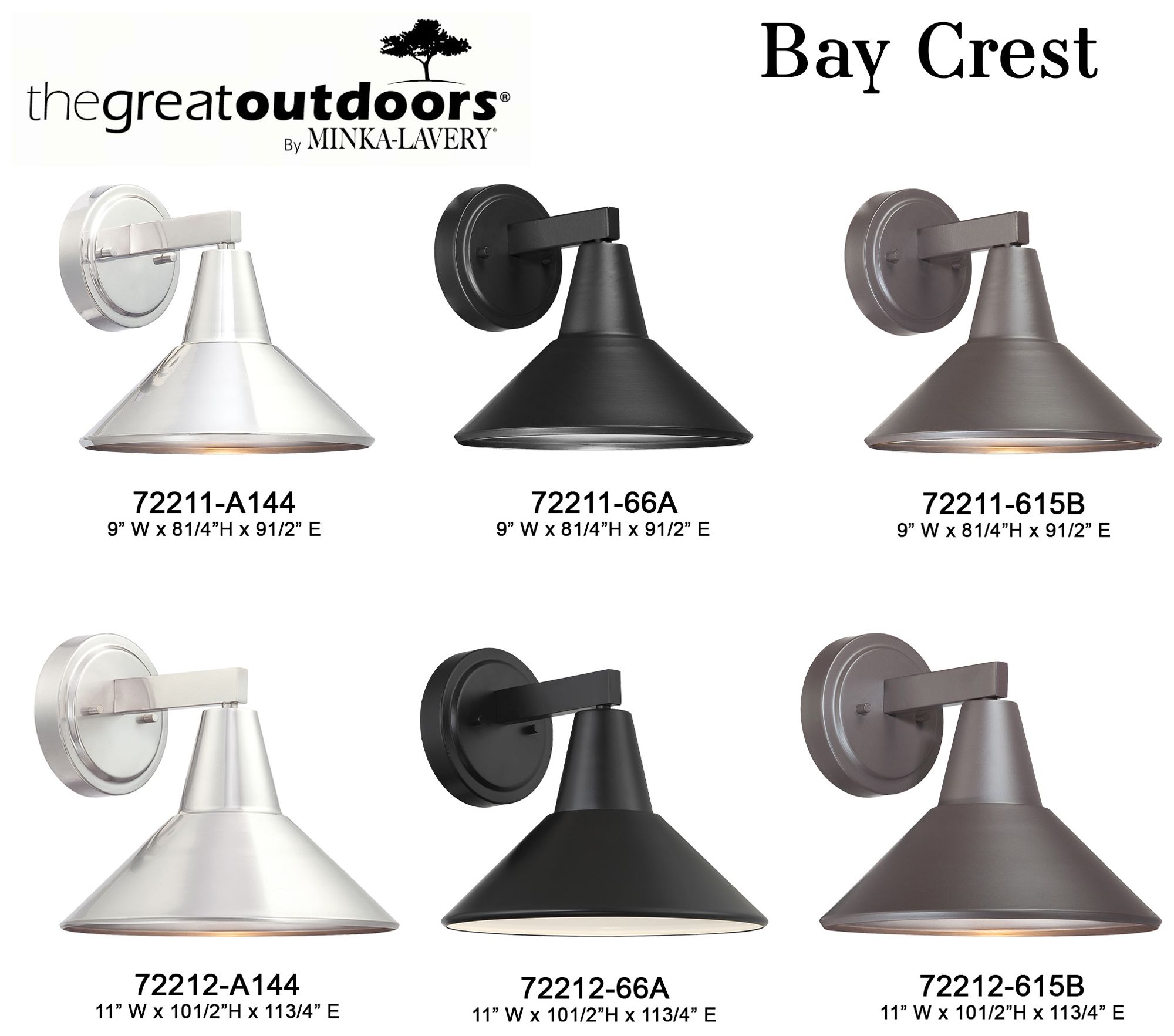 Minka-Lavery Bay Crest - 1 Light Outdoor Wall Mount