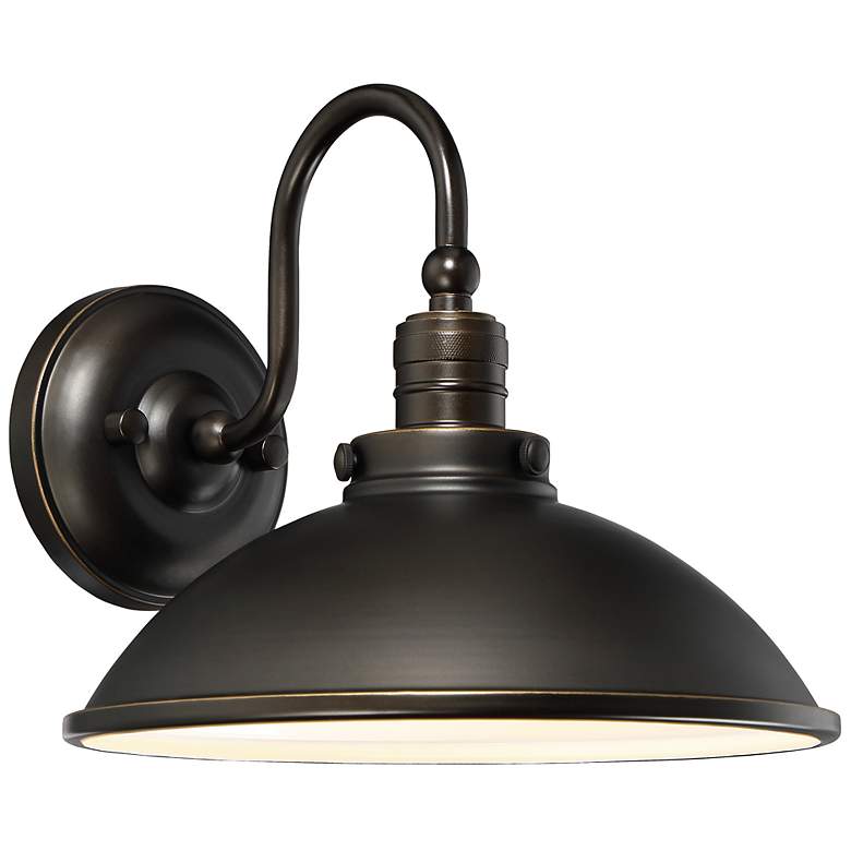 Image 2 Minka Lavery Baytree Lane 9 3/4" High Bronze LED Outdoor Wall Light
