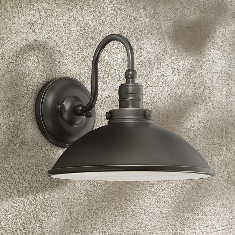 Image 1 Minka Lavery Baytree Lane 9 3/4" High Bronze LED Outdoor Wall Light