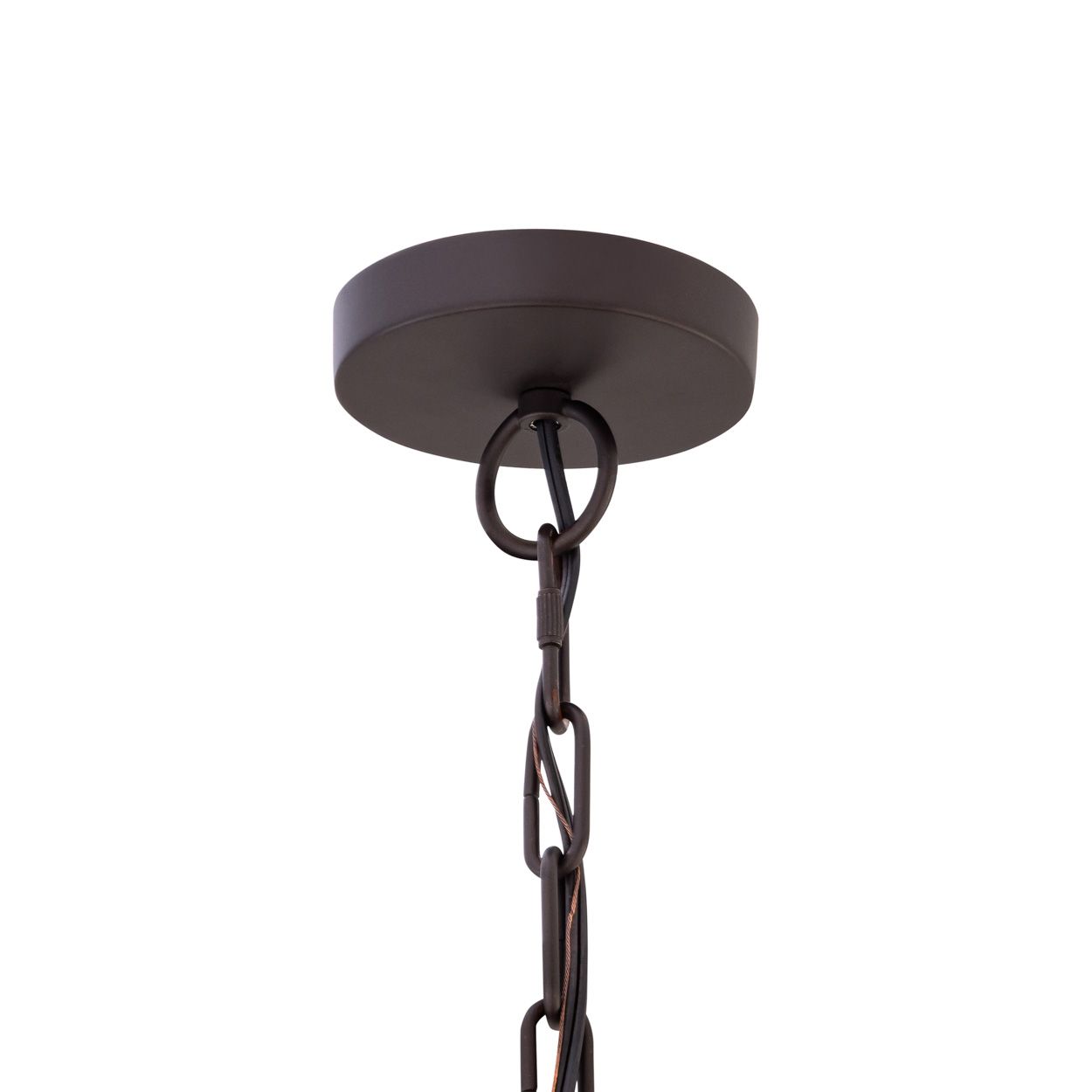 Image 7 Minka Lavery Beaudelle 5-Light 30-in Dark Bronze Pendant with Wood Beads more views