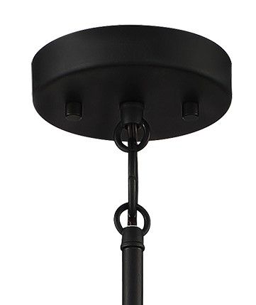 Image 4 Minka-Lavery Beckonridge 3-Light Coal Black Chandelier with Glass Shades more views