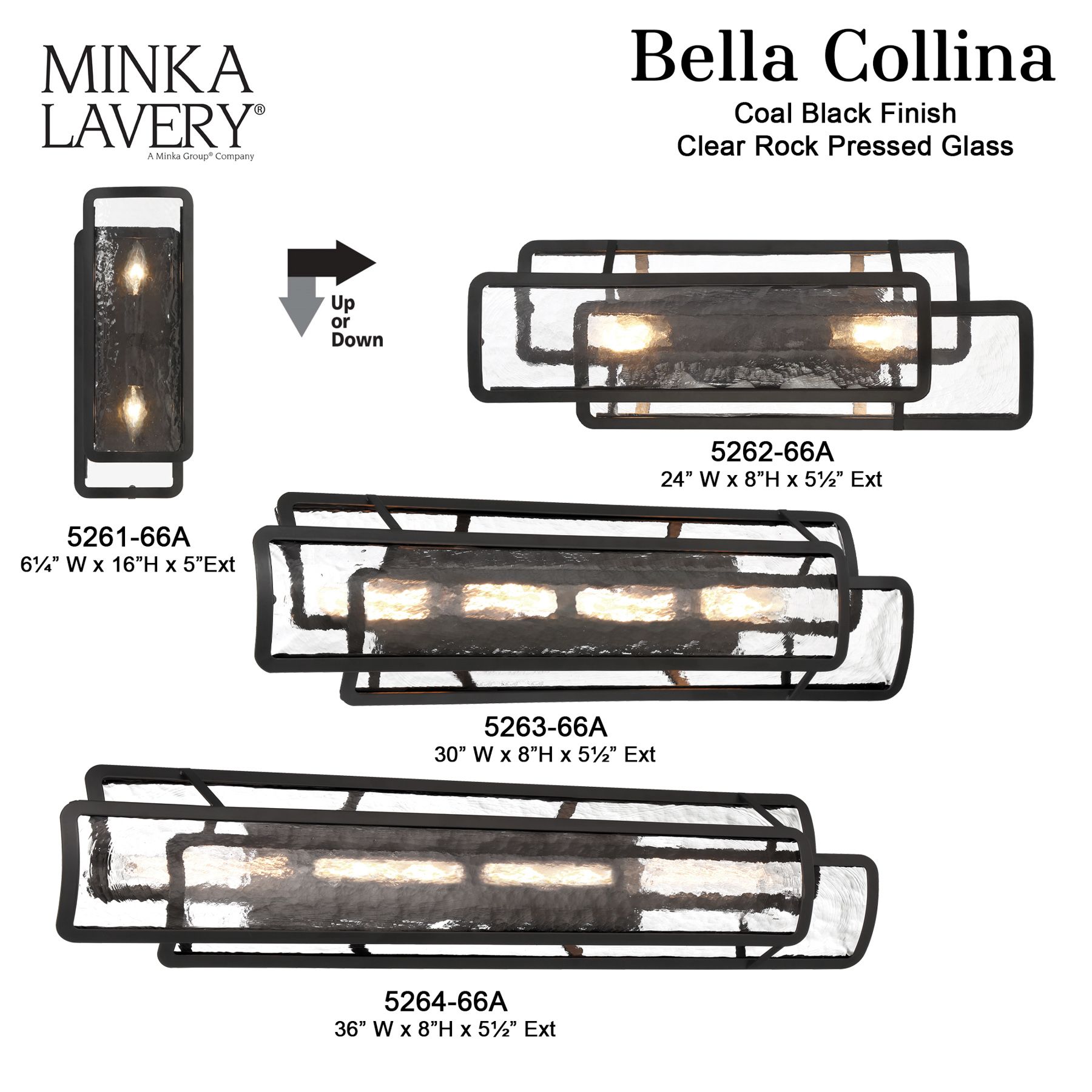 Minka Lavery Bella Collina 2-Light Black 36-in. Bath Vanity