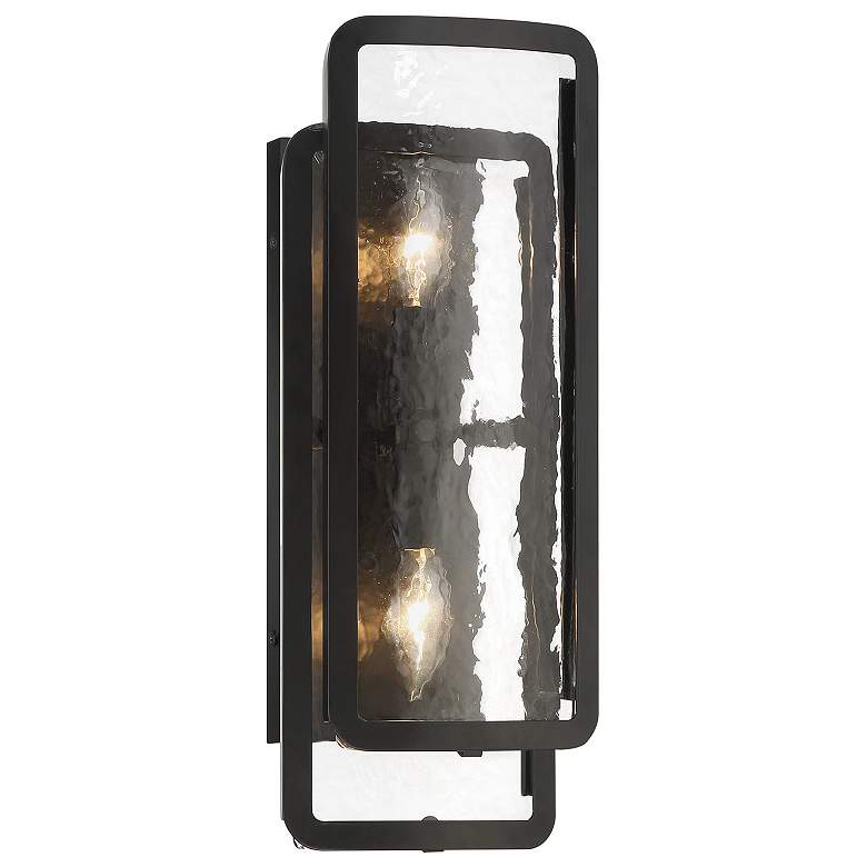 Image 1 Minka Lavery Bella Collina 2-Light Black Wall Sconce