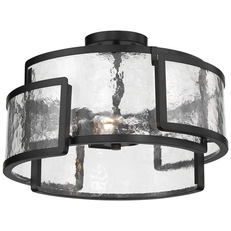 Image 1 Minka Lavery Bella Collina 3-Light Black Semi-Flush