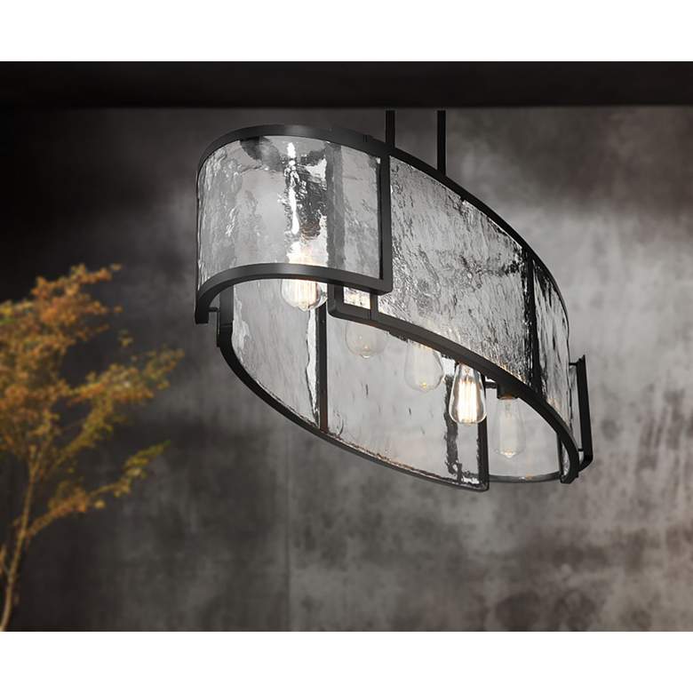 Image 2 Minka Lavery Bella Collina 5-Light Black Island Chandelier more views