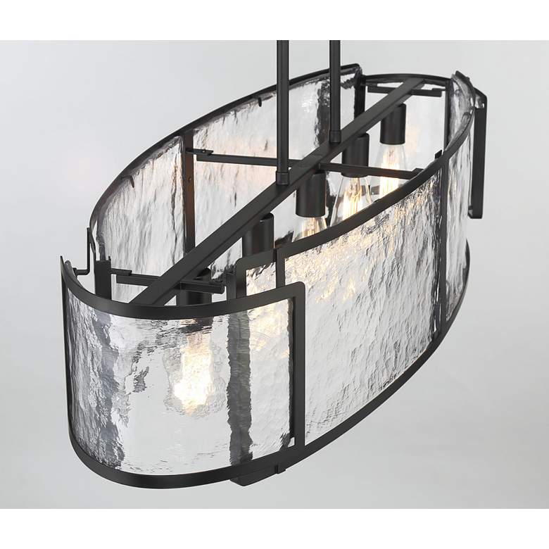 Image 7 Minka Lavery Bella Collina 5-Light Black Island Chandelier more views