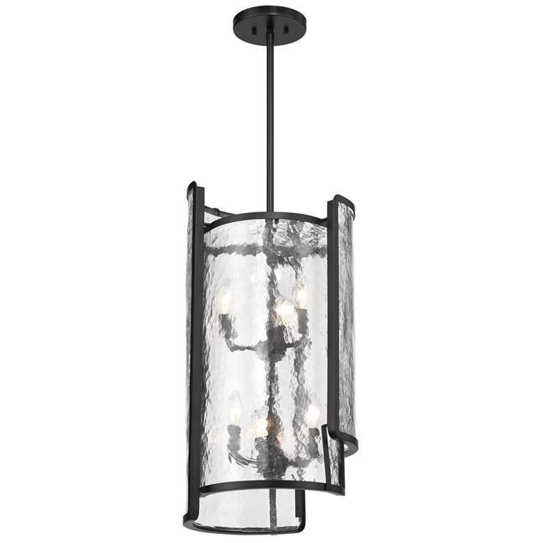 Image 2 Minka Lavery Bella Collina 6-Light Black Foyer Pendant