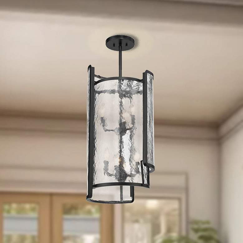 Image 1 Minka Lavery Bella Collina 6-Light Black Foyer Pendant