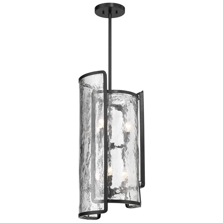 Image 3 Minka Lavery Bella Collina 6-Light Black Foyer Pendant more views
