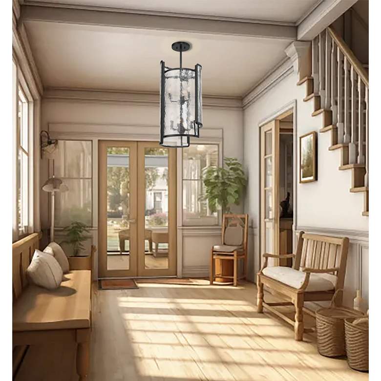 Image 4 Minka Lavery Bella Collina 6-Light Black Foyer Pendant more views