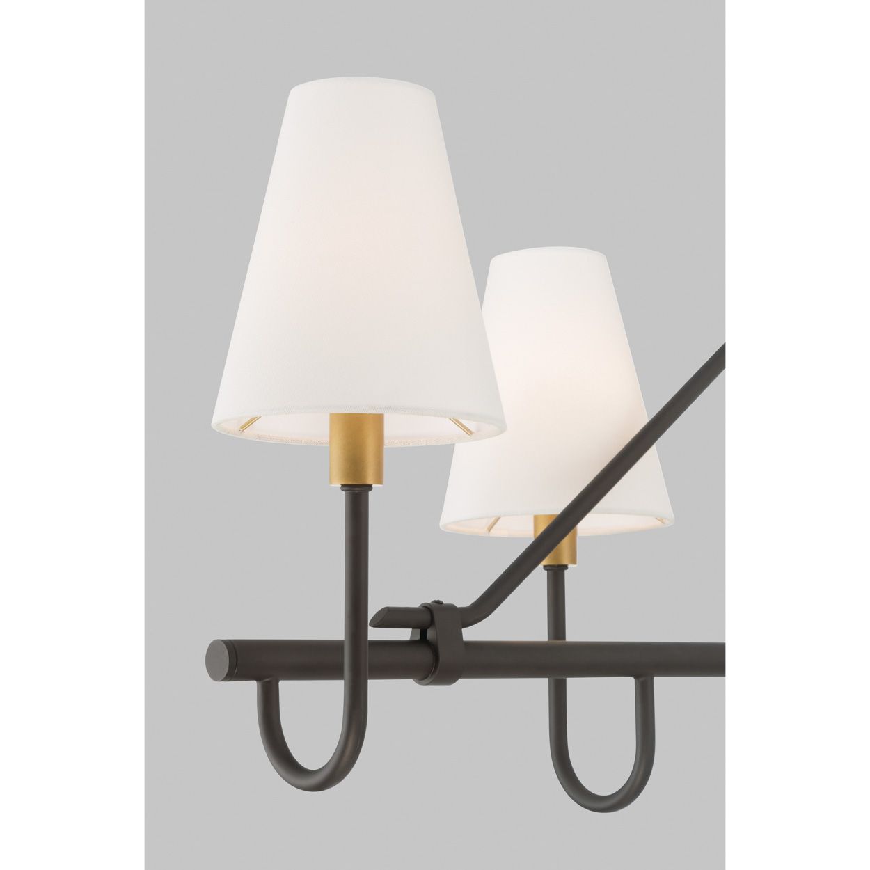 Image 2 Minka Lavery Bellforge 5-Light 11-in Brass and Bronze Linear Chandelier more views