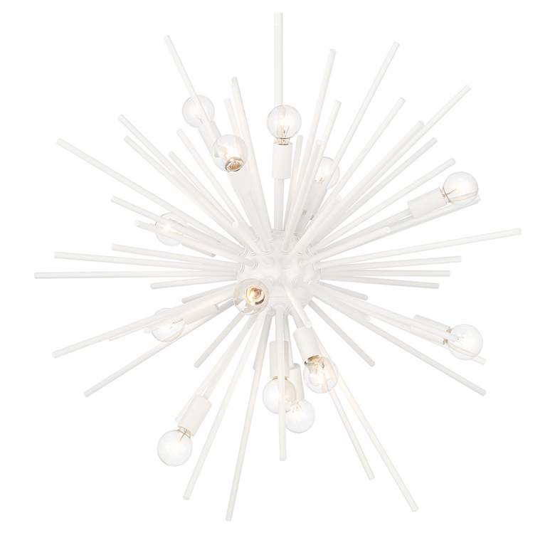 Image 2 Minka Lavery Bessel 15-Light 30-in Sand White Pendant more views