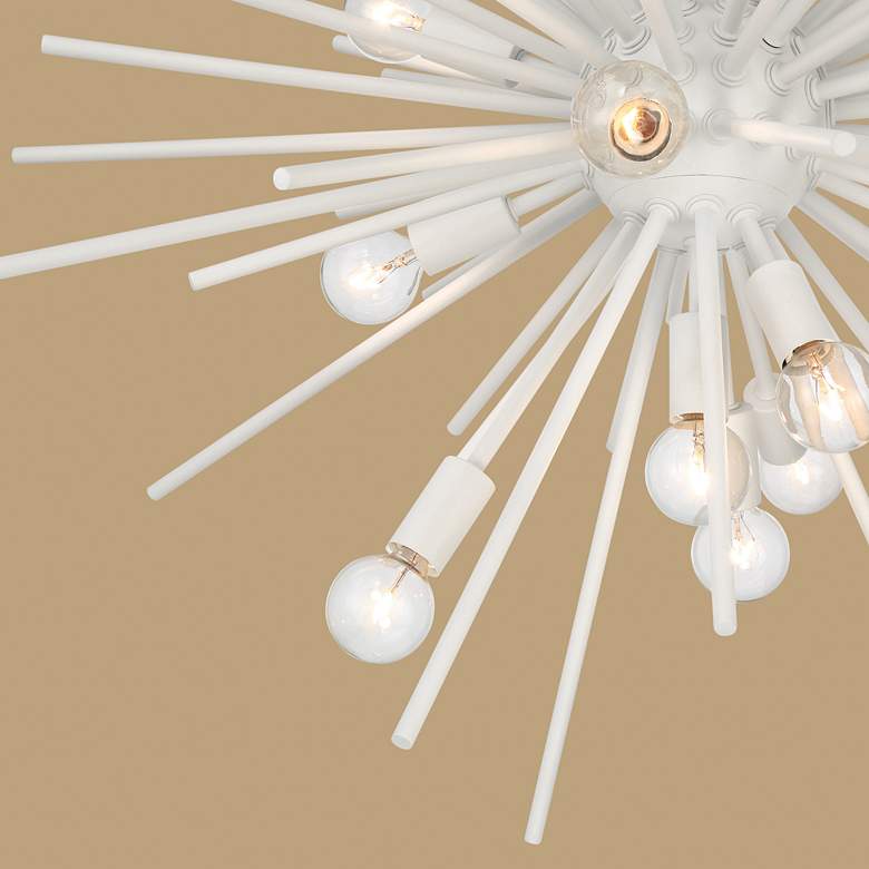 Image 5 Minka Lavery Bessel 15-Light 30-in Sand White Pendant more views