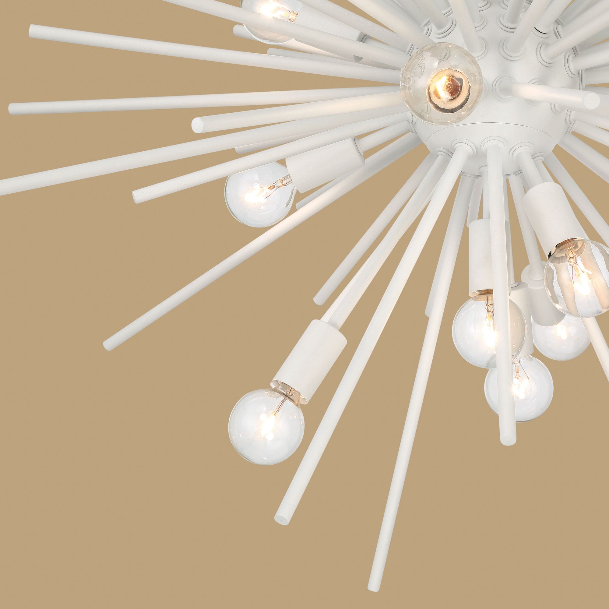 Minka Lavery Bessel 15-Light 30-in Sand White Pendant