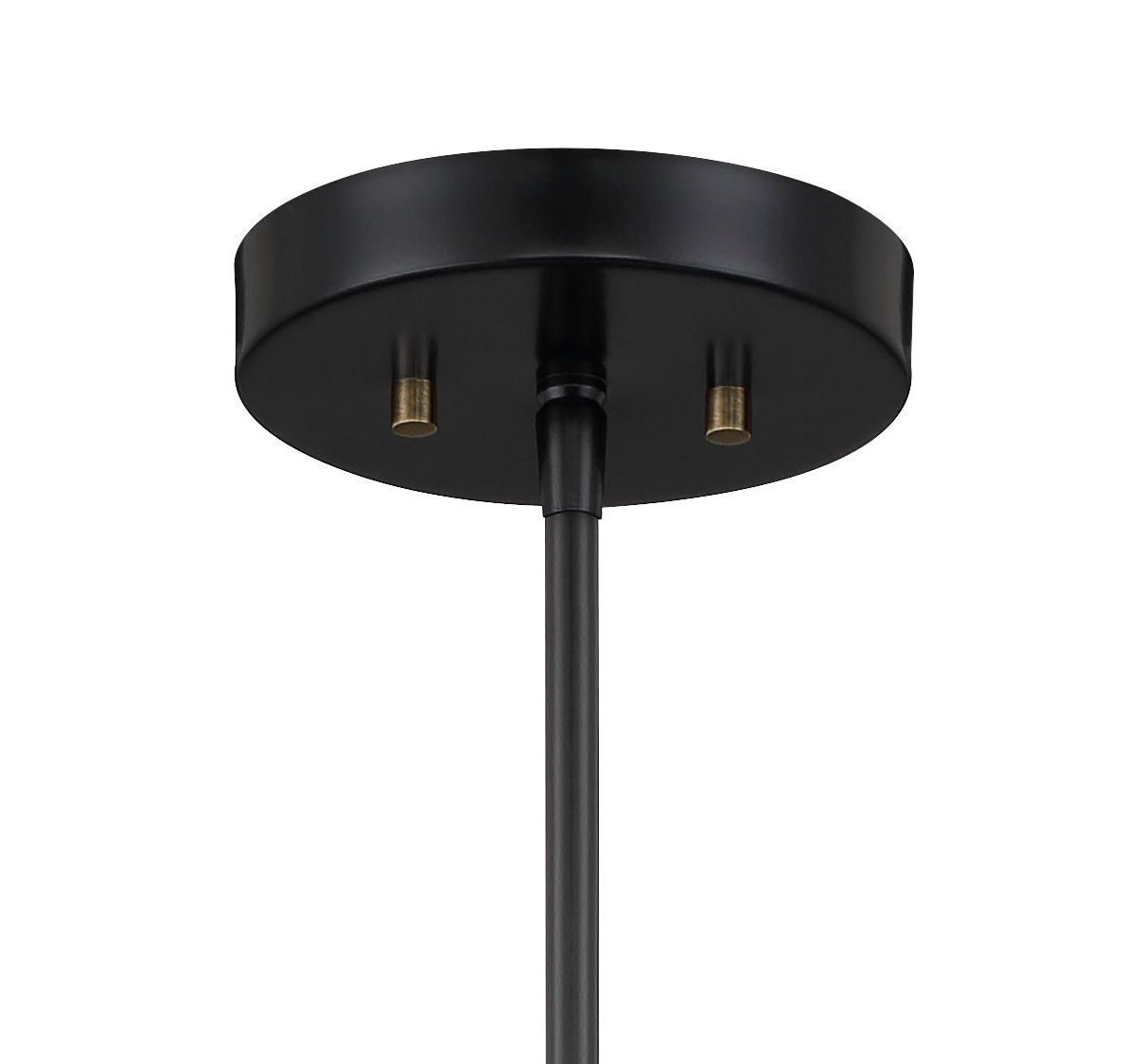 Image 4 Minka-Lavery Biloxi 1-Light Coal Black and Antique Brass Pendant more views