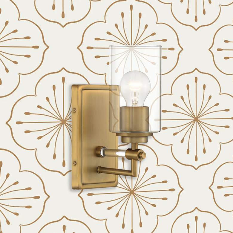 Image 2 Minka-Lavery Binsly 1-Light Aged Brass Bath Vanity more views