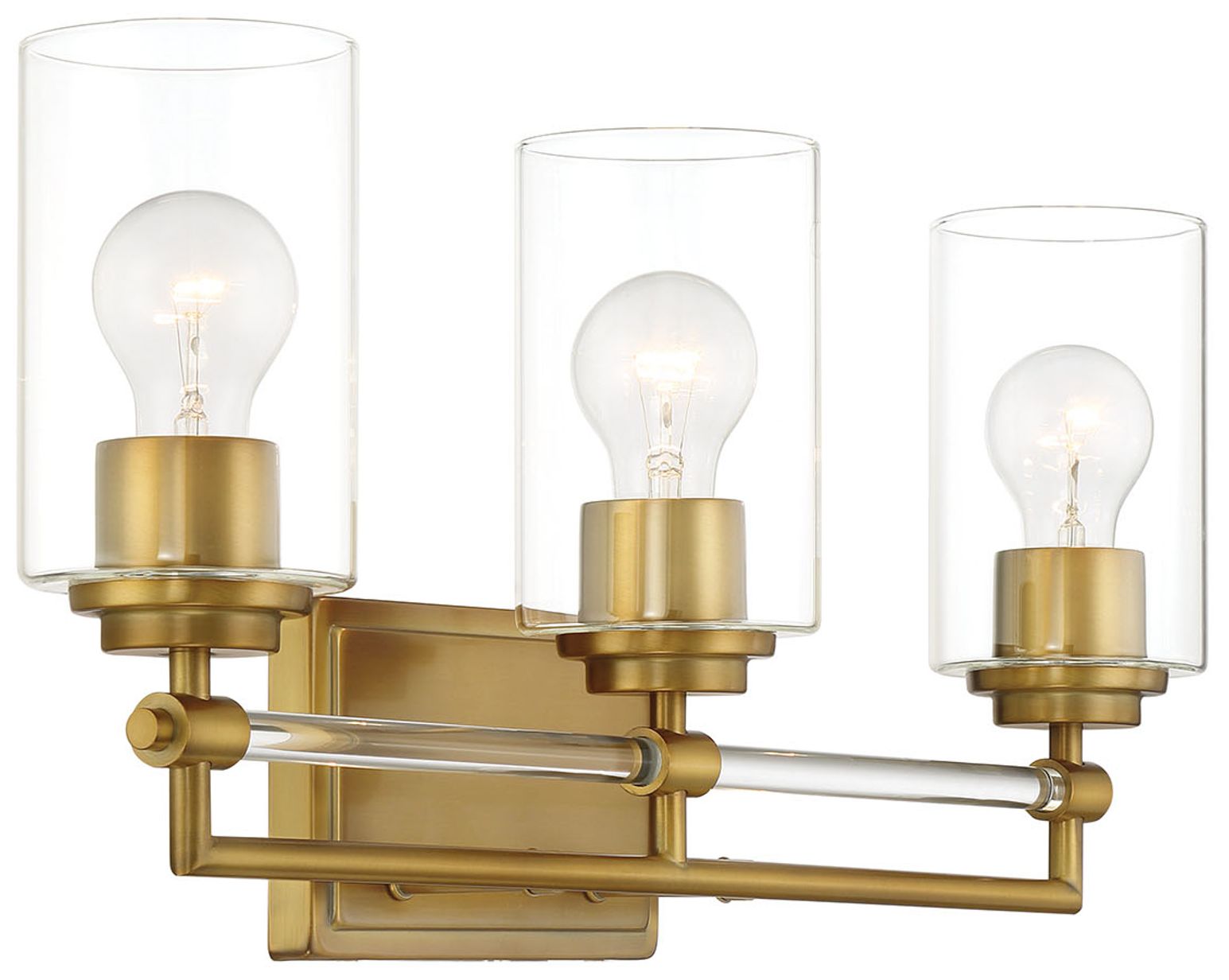 Minka-Lavery Binsly 3-Light Aged Brass Bath Vanity