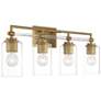 3_Minka-Lavery Binsly 4-Light Aged Brass Bath Vanity more views