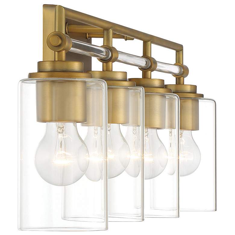Image 6 Minka-Lavery Binsly 4-Light Aged Brass Bath Vanity more views