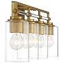 6_Minka-Lavery Binsly 4-Light Aged Brass Bath Vanity more views