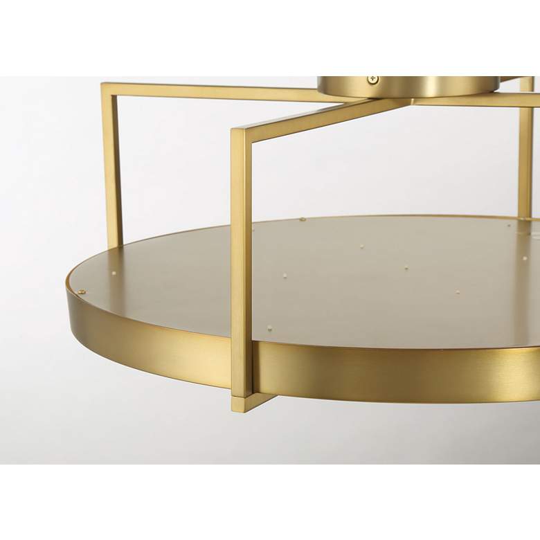 Image 7 Minka-Lavery Boada 1-Light LED Soft Brass Semi-Flush Mount more views