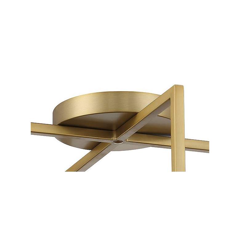 Image 6 Minka-Lavery Boada 14-inch Soft Brass Semi Flush Mount more views