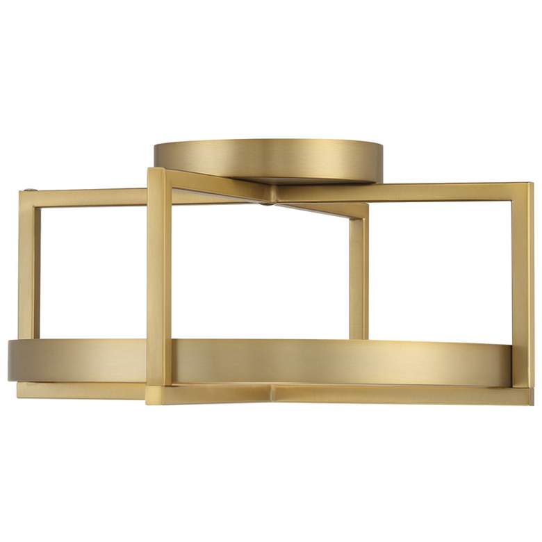 Image 7 Minka-Lavery Boada 14-inch Soft Brass Semi Flush Mount more views