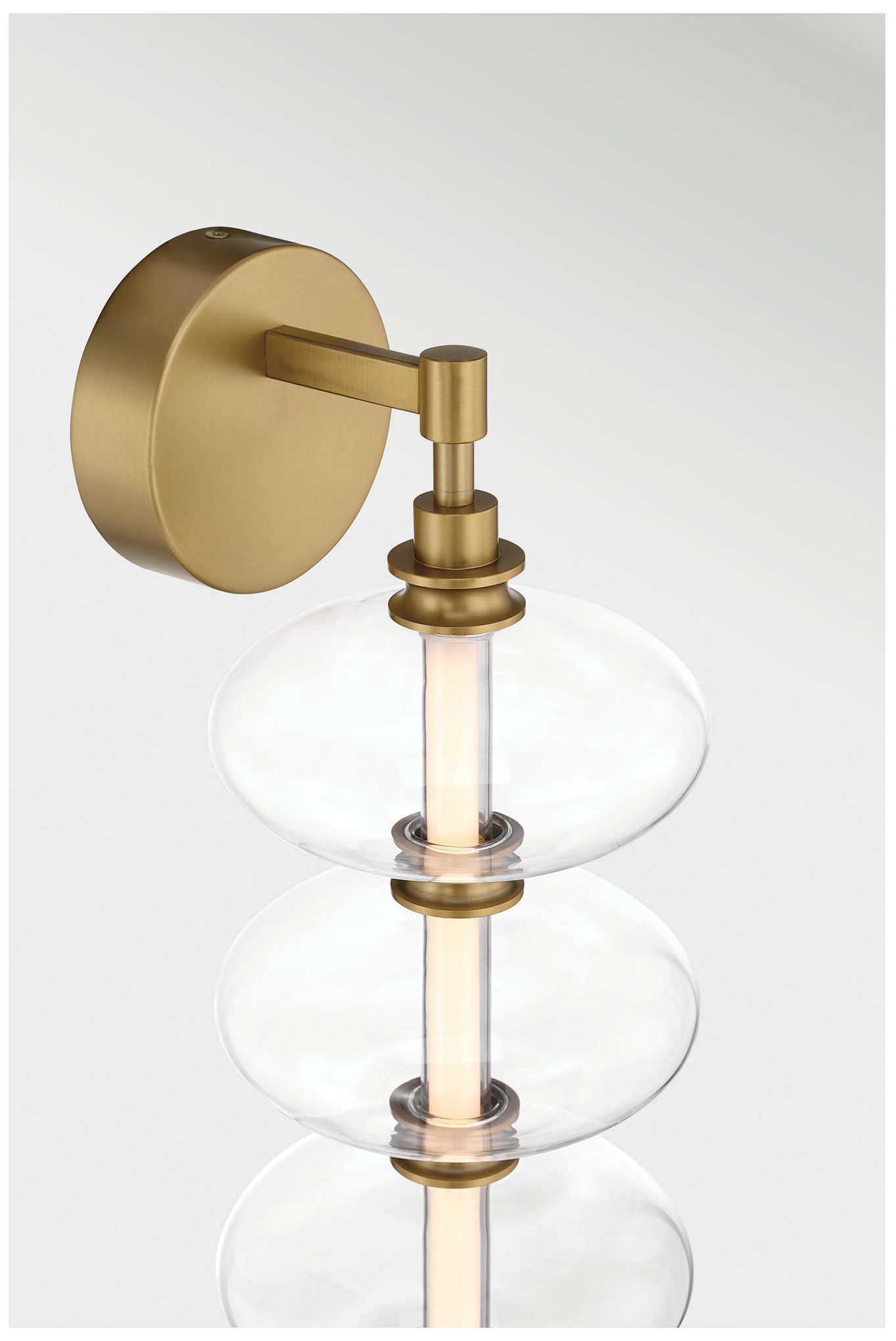 Image 7 Minka-Lavery Bollavino LED 6-in Wall Sconce - Legacy Brass with Clear Glass more views