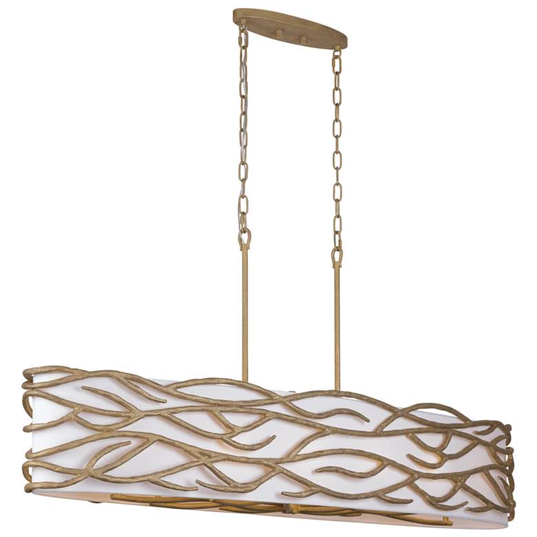 Image 2 Minka Lavery Branch Reality 10-Light Ashen Gold Island Chandelier