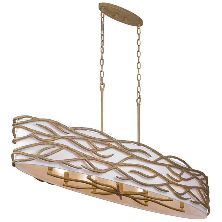 Image 4 Minka Lavery Branch Reality 10-Light Ashen Gold Island Chandelier more views