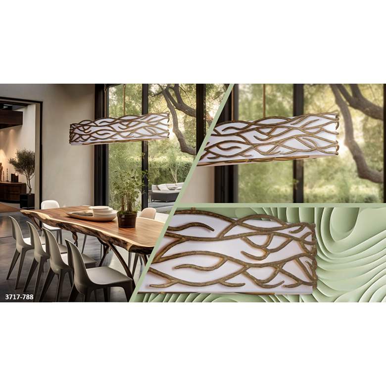 Image 7 Minka Lavery Branch Reality 10-Light Ashen Gold Island Chandelier more views