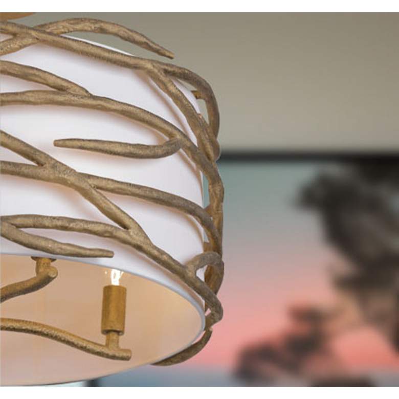 Image 7 Minka Lavery Branch Reality 20" Wide 4-Light Ashen Gold Ceiling Light more views