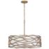 Minka Lavery Branch Reality 28" 6-Light Ashen White Shade Gold Pendant