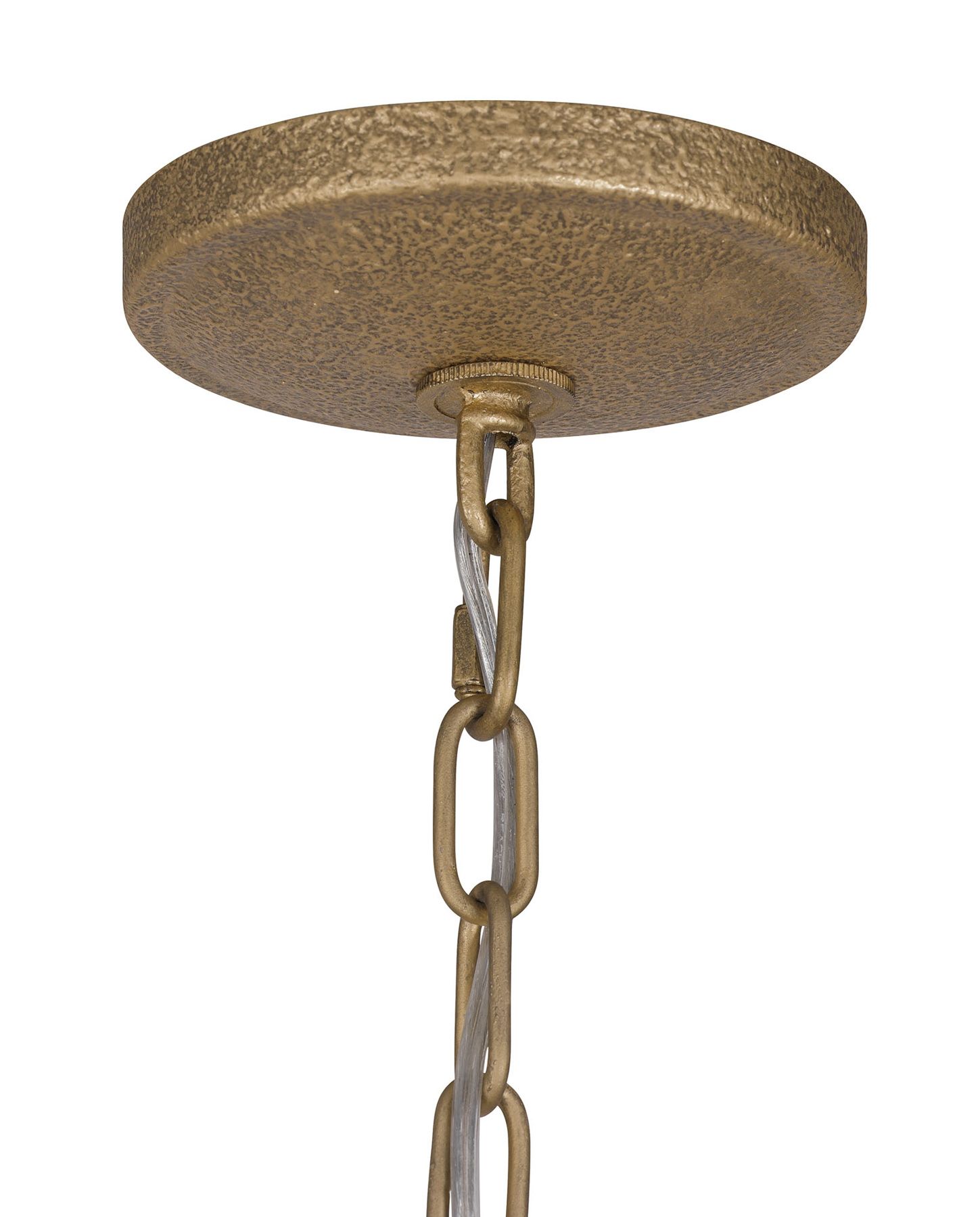 Minka Lavery Branch Reality 28" 6-Light Ashen White Shade Gold Pendant