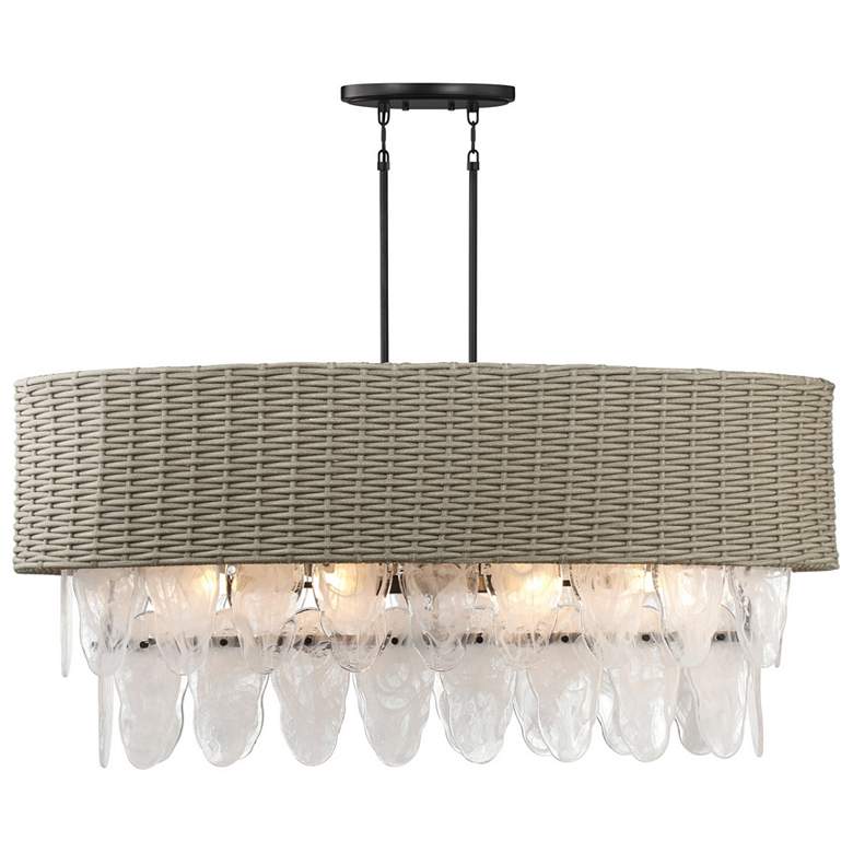 Image 5 Minka-Lavery Breakers Isle 12-Light Black Island Chandelier more views