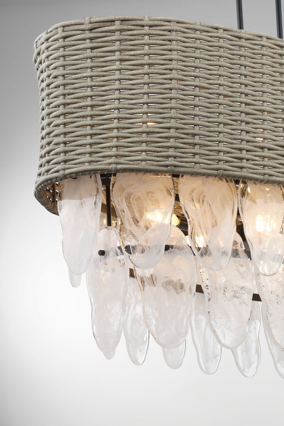 Minka-Lavery Breakers Isle 12-Light Black Island Chandelier