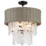 2_Minka-Lavery Breakers Isle 6-Light Black Semi-Flush to Pendant