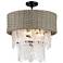 Minka-Lavery Breakers Isle 6-Light Black Semi-Flush to Pendant