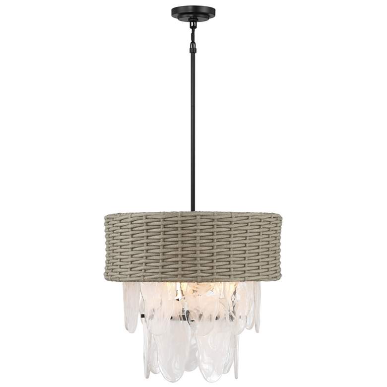 Image 3 Minka-Lavery Breakers Isle 6-Light Black Semi-Flush to Pendant more views