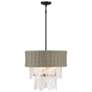 3_Minka-Lavery Breakers Isle 6-Light Black Semi-Flush to Pendant more views