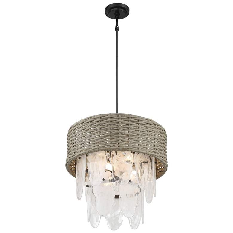 Image 7 Minka-Lavery Breakers Isle 6-Light Black Semi-Flush to Pendant more views